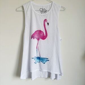 CHASER | Flamingo Watercolor Tank